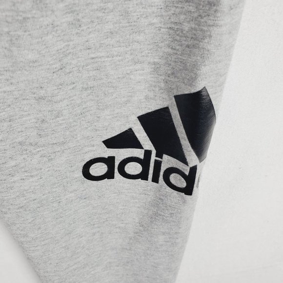 Girls Adidas Athletic Leggings Size Large 12 14 Grey Black - Picture 3 of 4